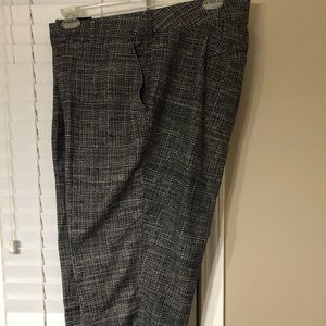Twill crop pants